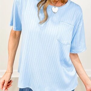 Sky Blue Women's Tunic Top